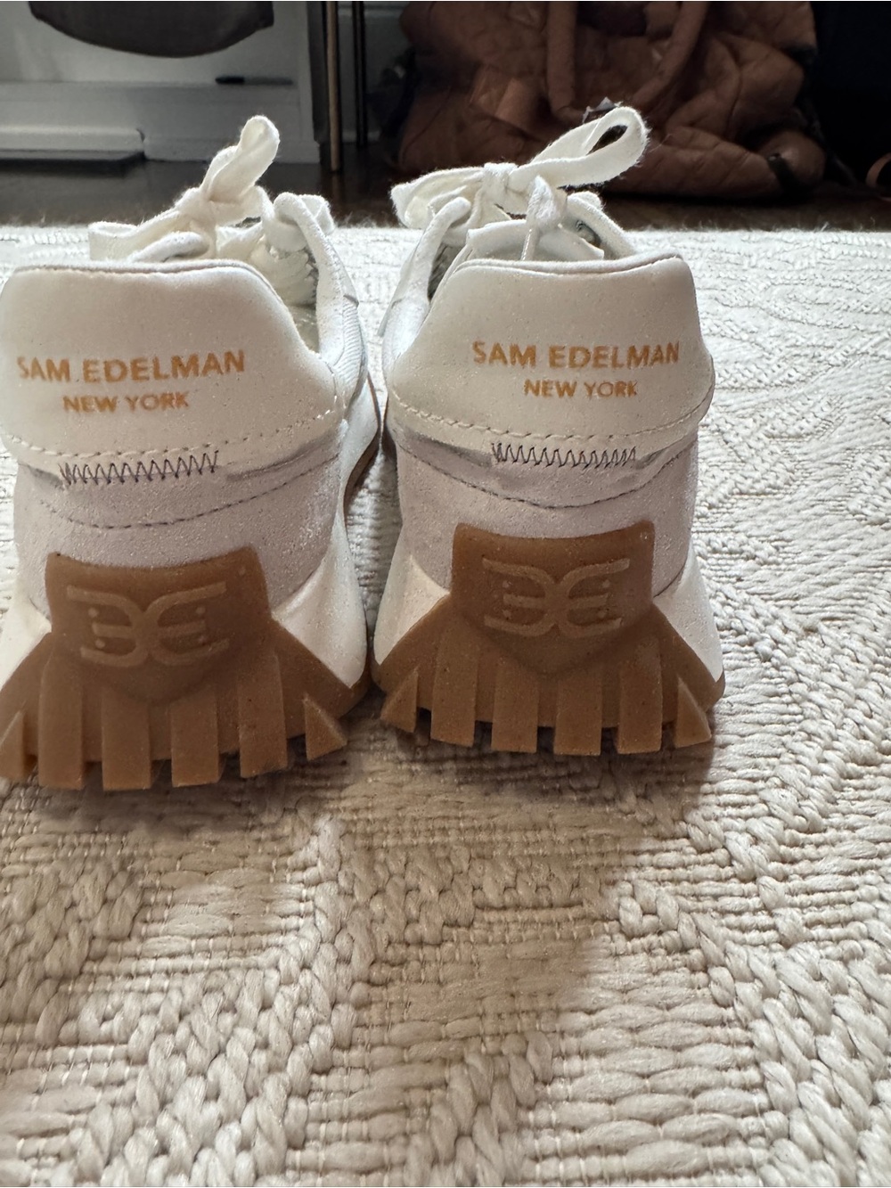 Sam Edelman White and Tan Sneakers - Picture 6 of 8